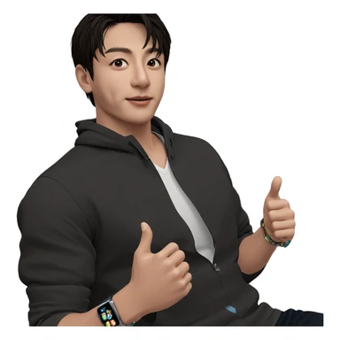 casual pose with accessories sticker