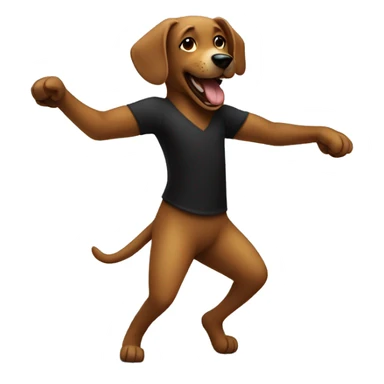 Dog  dancing with black people sticker