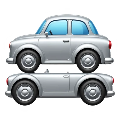 metal toy car all silver sticker