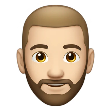 Benzema hair color red sticker