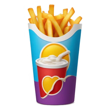 McDonald's  Fries and beverage sticker
