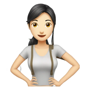 digital-nomad-working-on-vacation-chinese sticker