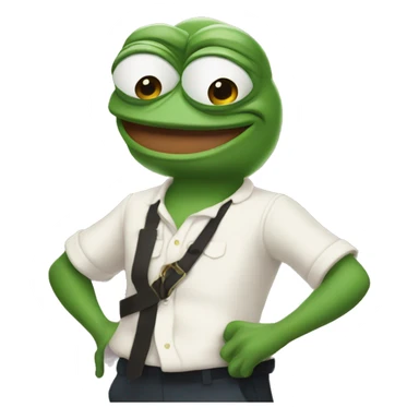 Pepe blinks his eyes sticker