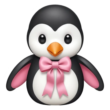 pingu holding Chanel ribbion sticker