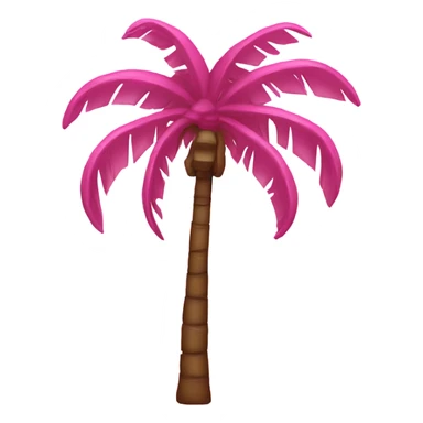 pink palm tree  sticker