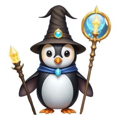 Penguin Wizard sticker