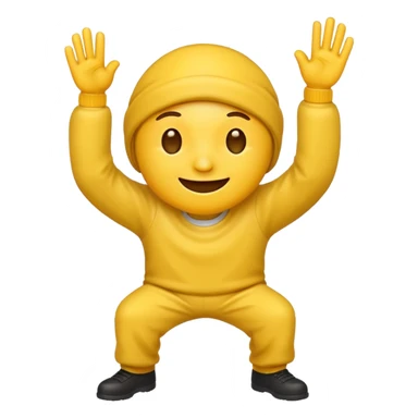Emoji dabbing sticker