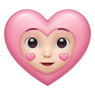 Baby pink heart emoji sticker