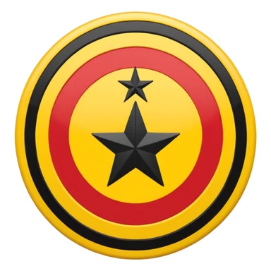 Turkish club Eskişehirspor logo with yellow, black thin stripes and three stars sticker
