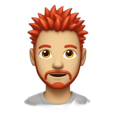 red-spiked-haired-guy sticker