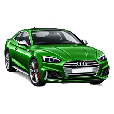 Green Audi s5 sticker