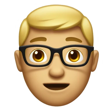 Funny cute emoji, don't want to work sticker