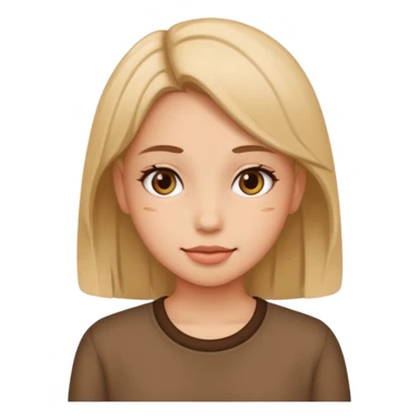 A girl saying senpai sticker