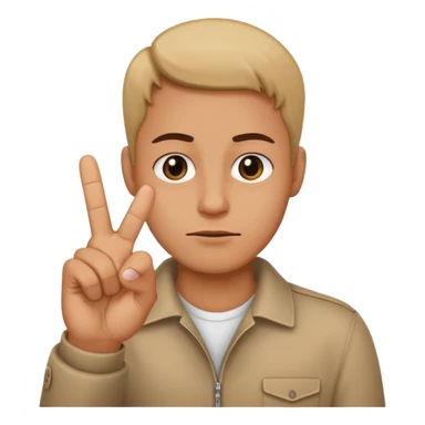 No I need it with only the middle finger down sticker