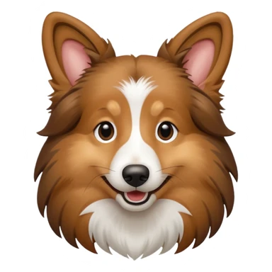 Sheltie winking sticker