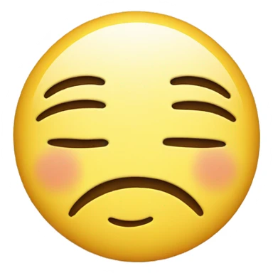 Smiley face with tired eyes sticker