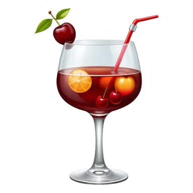 Mach mir einen Cherry Manhattan Cocktail mit wenig Kirschen sticker