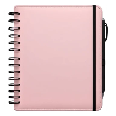 Light Pale Pink money management note book sticker