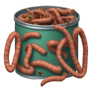 Can of worms sticker