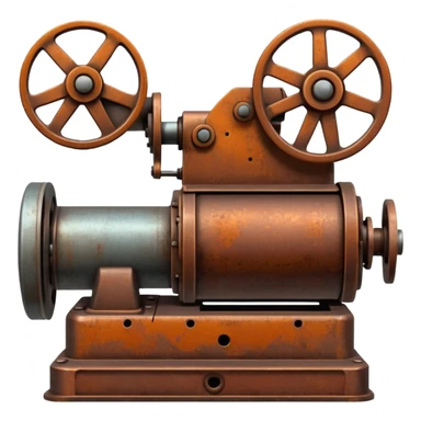 vintage industrial machinery sticker