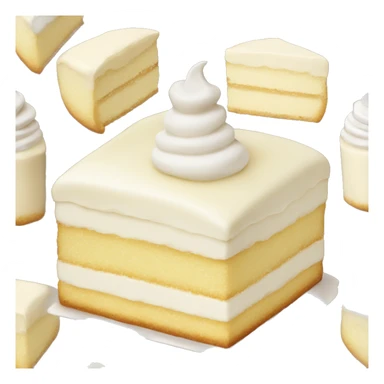 cream light vanilla cake sticker