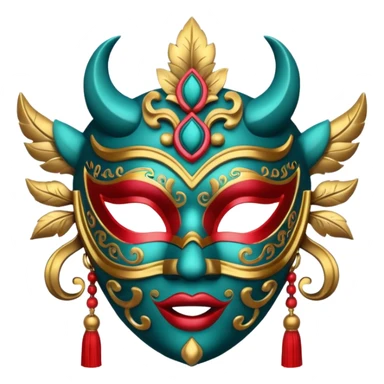 Festival Celebration Mask sticker