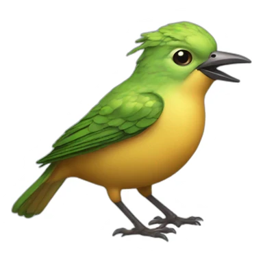 nymph bird sticker