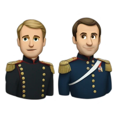 Macron and Staline  sticker