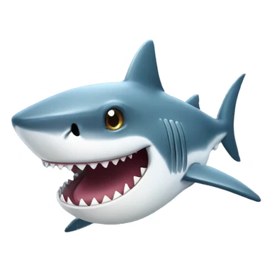 Shark with a monocle sticker