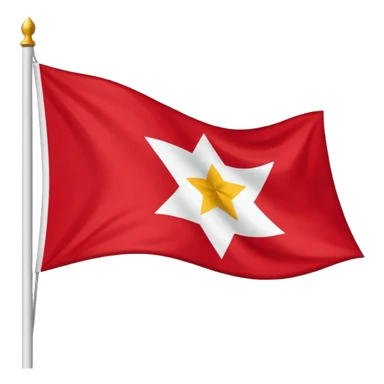 bandeira do pará vermelha e branca  sticker