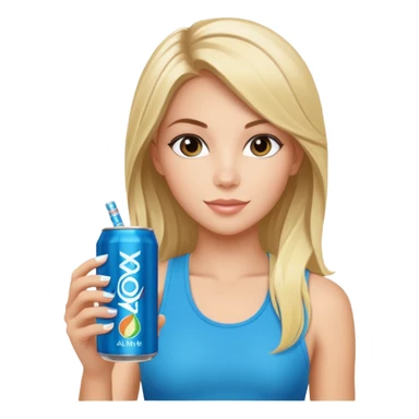 alani energy drink with image of brooke sticker