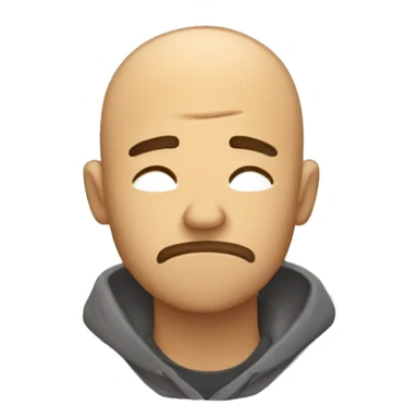 exhausted man sticker