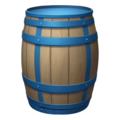 blue barrel sticker