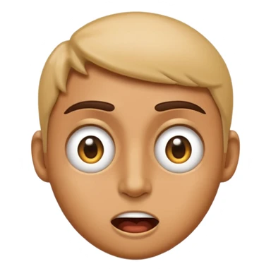 “A high-quality emoji-style face expressing an intense ‘WOW’ reaction, with wide, squinted eyes and an amazed, mind-blown expression. The face should look extremely impressed and shocked in a cool, epic way. Eyes looking to the right. Bright, glossy, modern emoji design.” sticker