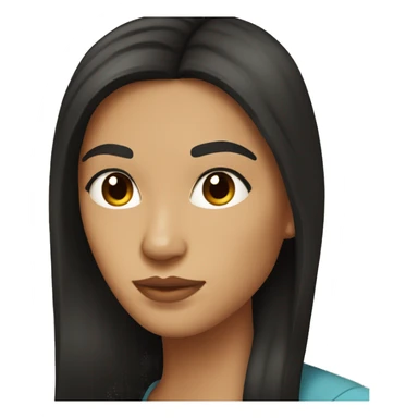 Woman with medium skin tone and long brown hair kissing man with light skin tone and black hair sticker