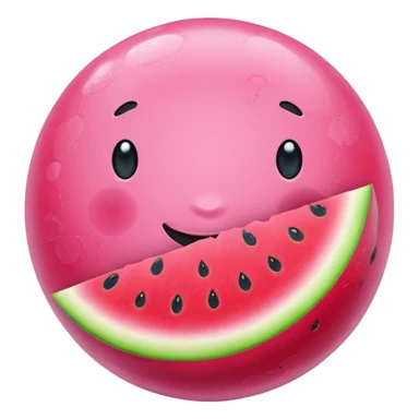 bubble gum and watermelon sticker