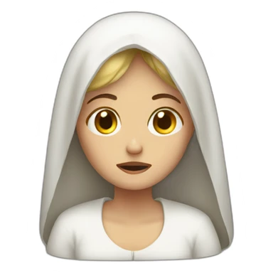 Mary experiencing sorrow sticker