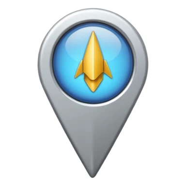 Maps pin normal without any smiley faces sticker