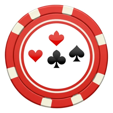 poker chips sticker