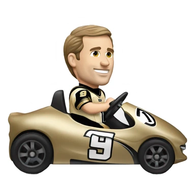 Drew Brees racing a car sticker