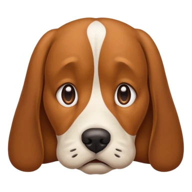 Sad dog missed birthday  sticker