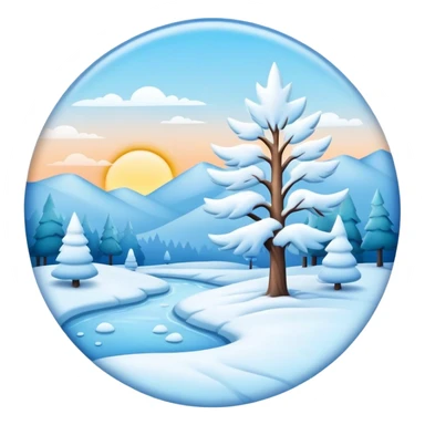 frosty morning sticker