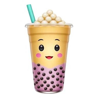 Boba tea aesthetic sticker