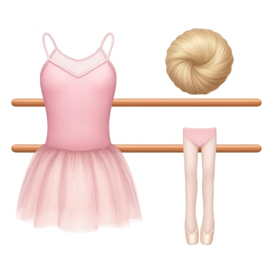 Create me ballet emojis - tutu, leotard, ballet barre, ballet bun sticker