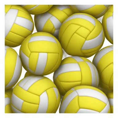 yellow volleyball sticker