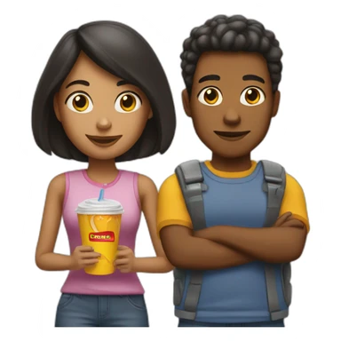 i am girl and i waiting for McDonald's sticker