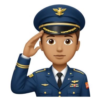 American soldier showing respect sticker