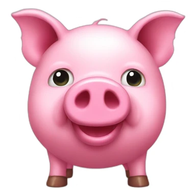 Pink pig cash sticker