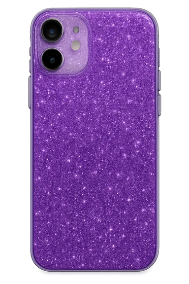 purple sparkly phone case sticker