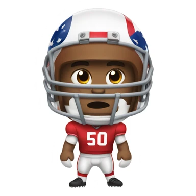 A American football player hurt sticker